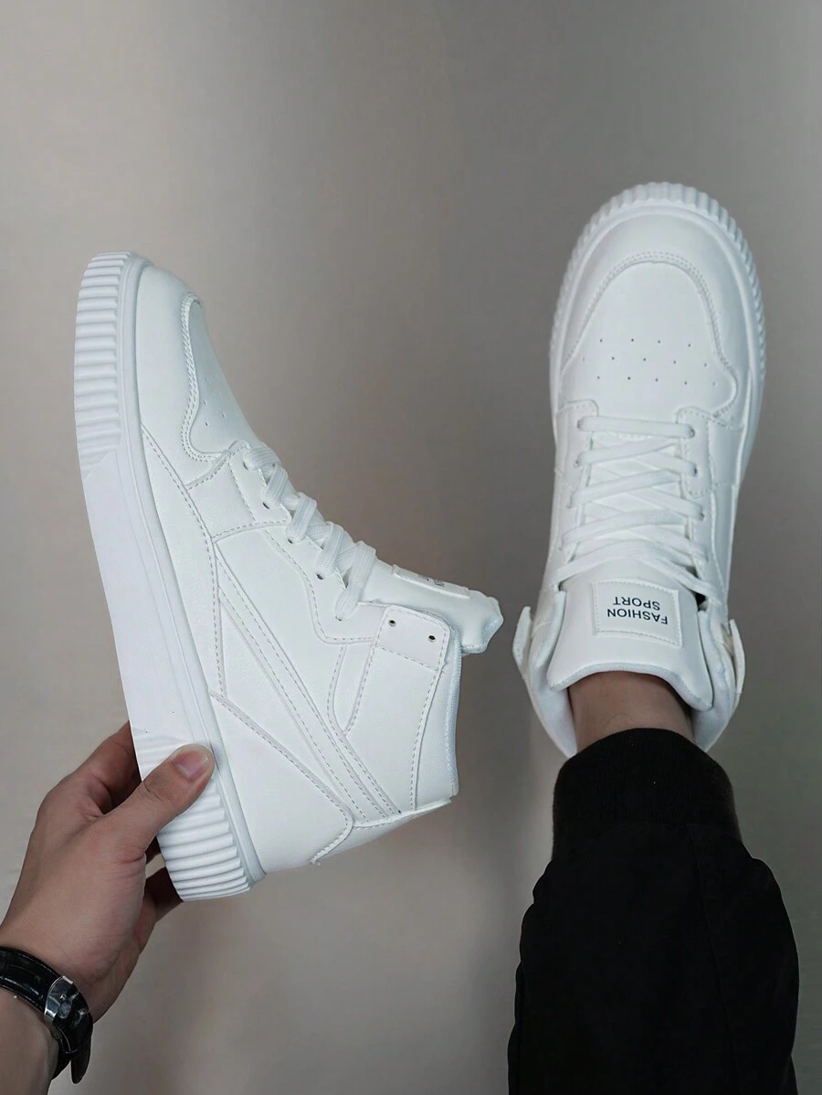 Chaussures de skateboard pour hommes, printemps automne 2024, chaussures de sport casual, chaussures d'étudiant, chaussures plates de mode. Chaussures casual simples, chaussures de sport légères et confortables, style polyvalent, convenant pour le port quotidien et les voyages extérieurs. Chaussures de sport casual haute tige