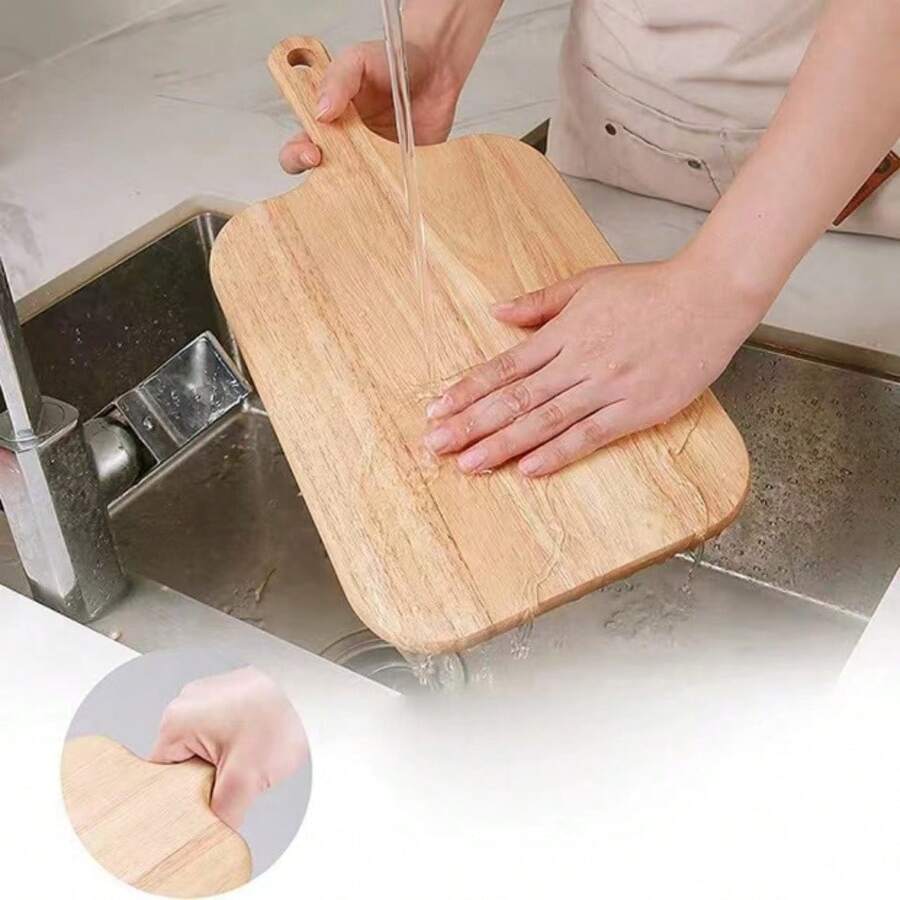 1pc Large Wooden Pizza Tray/Cheese Board/Dessert Tray/Steak Platter/Cutting Board/Fruit Plate, Multi-Function Household Easily Cleaned Serving Tray, Elegant For Restaurants