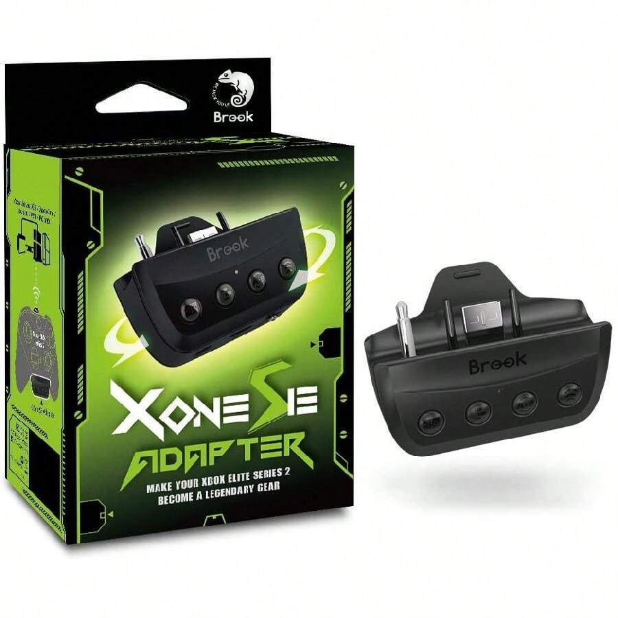 Brook Xbox One SE Adapter Type C For Xbox Elite Series 2 Wireless Controllers And Xbox Series X/S Controllers On PS5 Xbox Series X/S Switch PS4 Xbox PC(XID) Motion Control Turbo Remap Audio Function