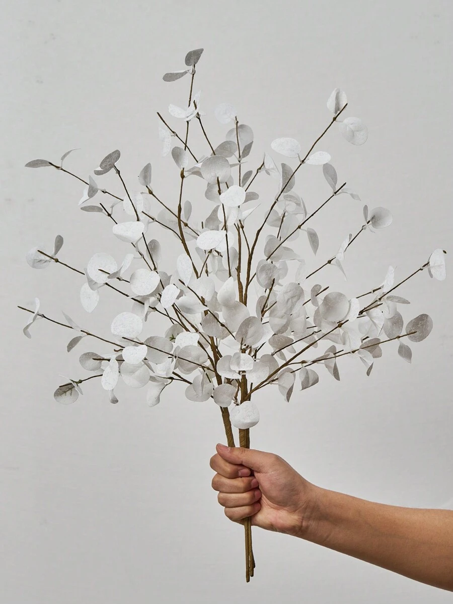 1pc Artificial Plants Eucalyptus Stems Eucalyptus Leaf Spray Faux Eucalyptus Branches Greenery Stems Silk Plastic Plants Floral For Vase Home Party Wedding Decoration, Valentine Day, Gift Gifts Birthday Graduation