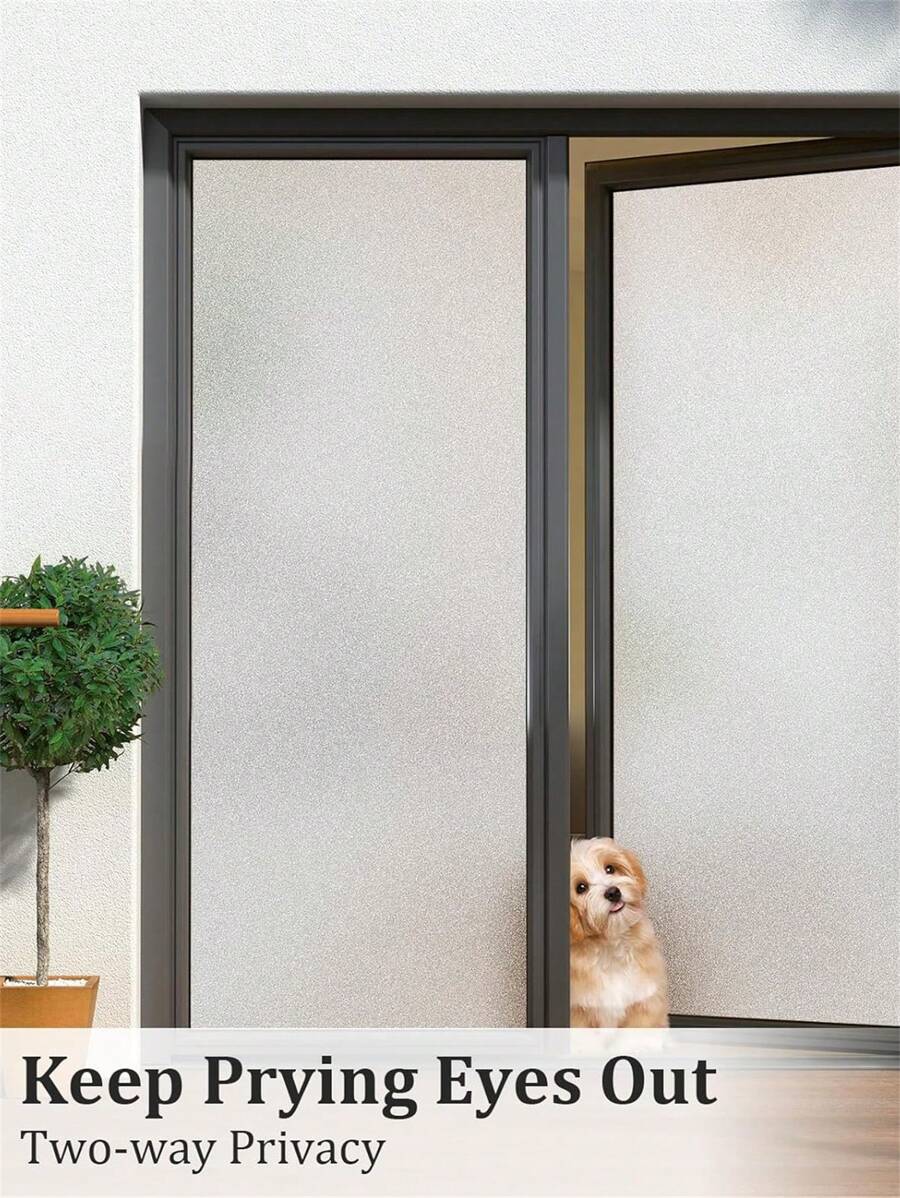 1 Roll PVC Frosted Insulation Window Film 3D Solar Protection Glass Decals Anti UV Window Glass