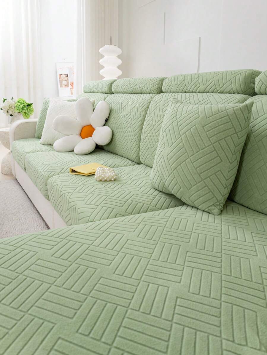 1 Housse De Canapé De Style Moderne Minimaliste Universelle Avec Des Fonctionnalités Anti-dérapantes, Convient À Toutes Les Saisons