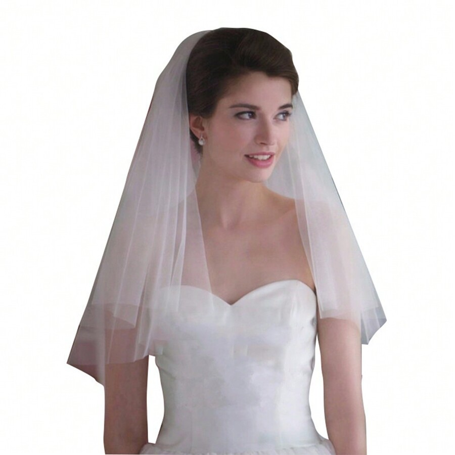 Bridal Veil For Wedding Photo Shoot, European And American Short Two