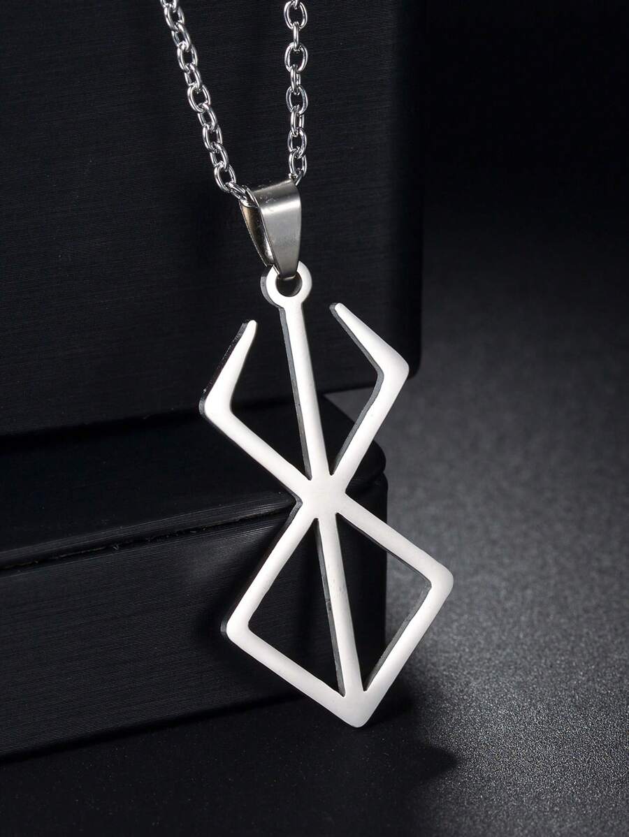1 Pieza Nuevo Diseño Colgante De Collar Con Forma Geométrica Con Cadena, Joyería De Moda Para Hombres Y Mujeres Para Uso Diario Y Fiestas