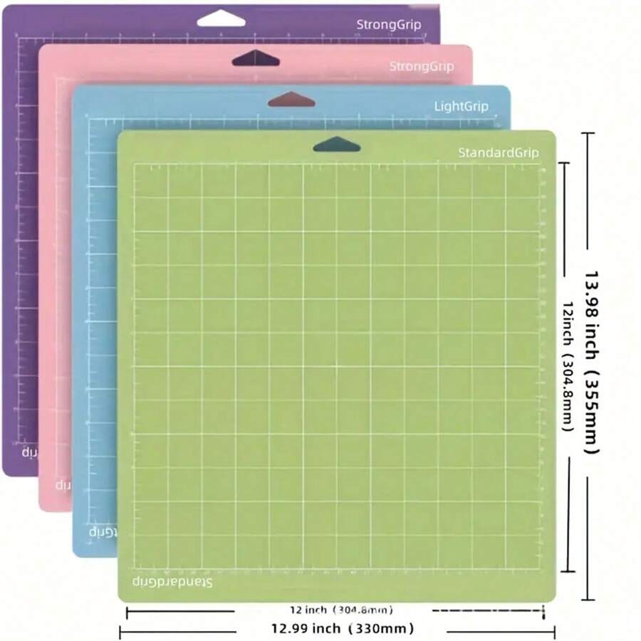 4pcs Typewriter Mat Board, 4 Color Mixed Cutting Mat, Hand Cutting Board, Handmade DIY Vinyl Mat