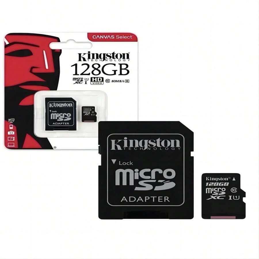 Micro SD 128GB CANVA+ Adaptador Kingston