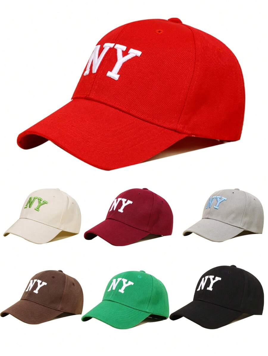 1 pezzo Cappellino da baseball casual da esterno unisex con ricamo alfabeto Y2k, protezione solare con retro in rete regolabile, perfetto per festival musicali e abbigliamento quotidiano street