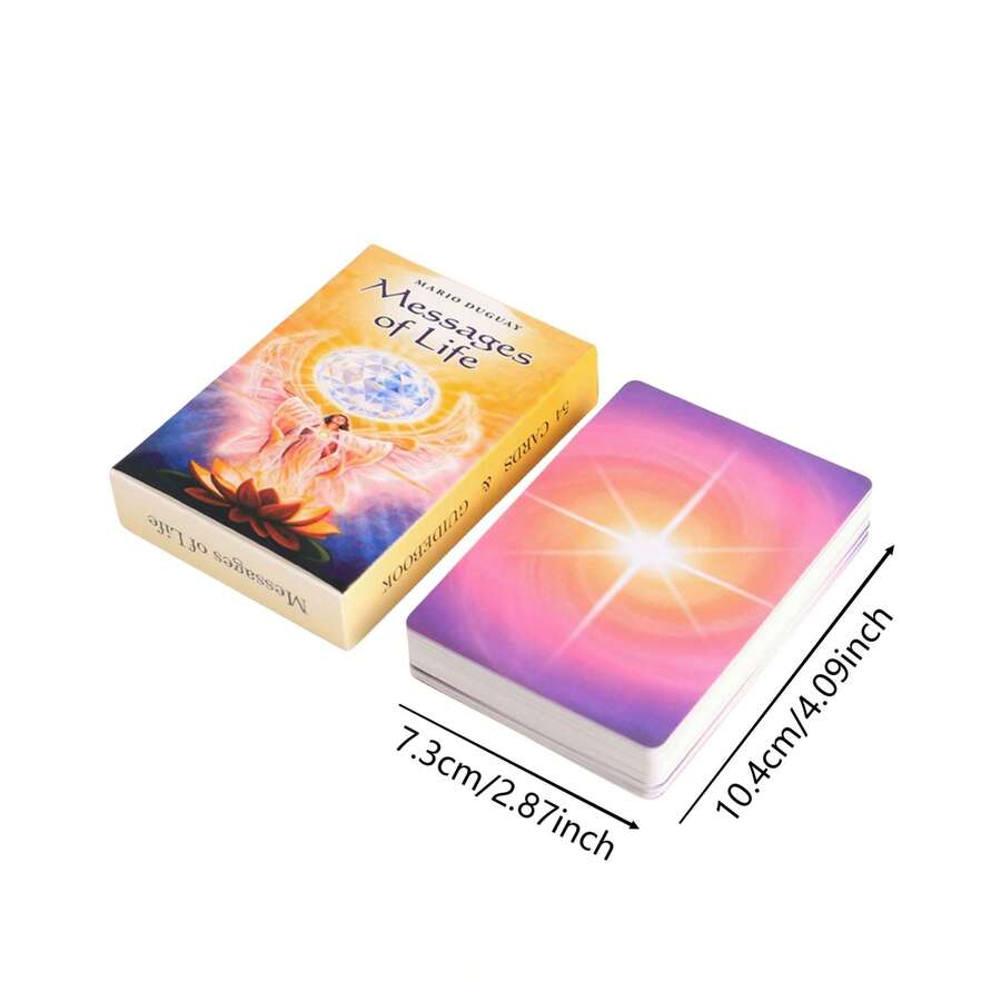 Message Of Life Oracle Card Deck, 54pcs English Cards With Keywords