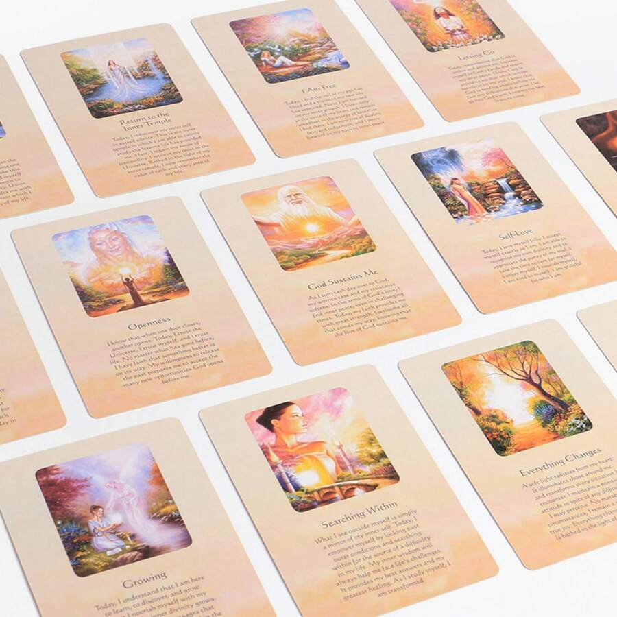Message Of Life Oracle Card Deck, 54pcs English Cards With Keywords