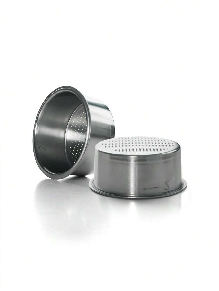 Filtro de café con capacidad para 2 tazas de 51mm, filtro no presurizado para cafetera Breville, Delonghi, Krups y otros productos de café. Accesorio de café y útiles escolares para volver al colegio.