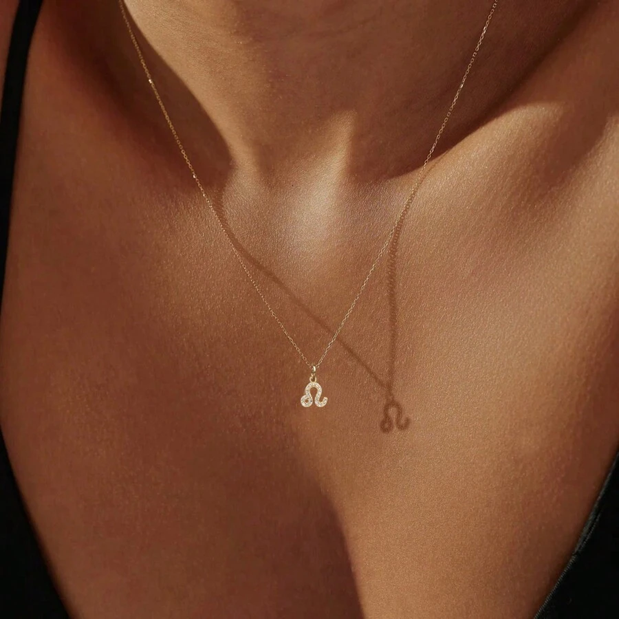 Collier De Chaîne Classique Pour Femmes Zodiac À La Mode Pour Femmes