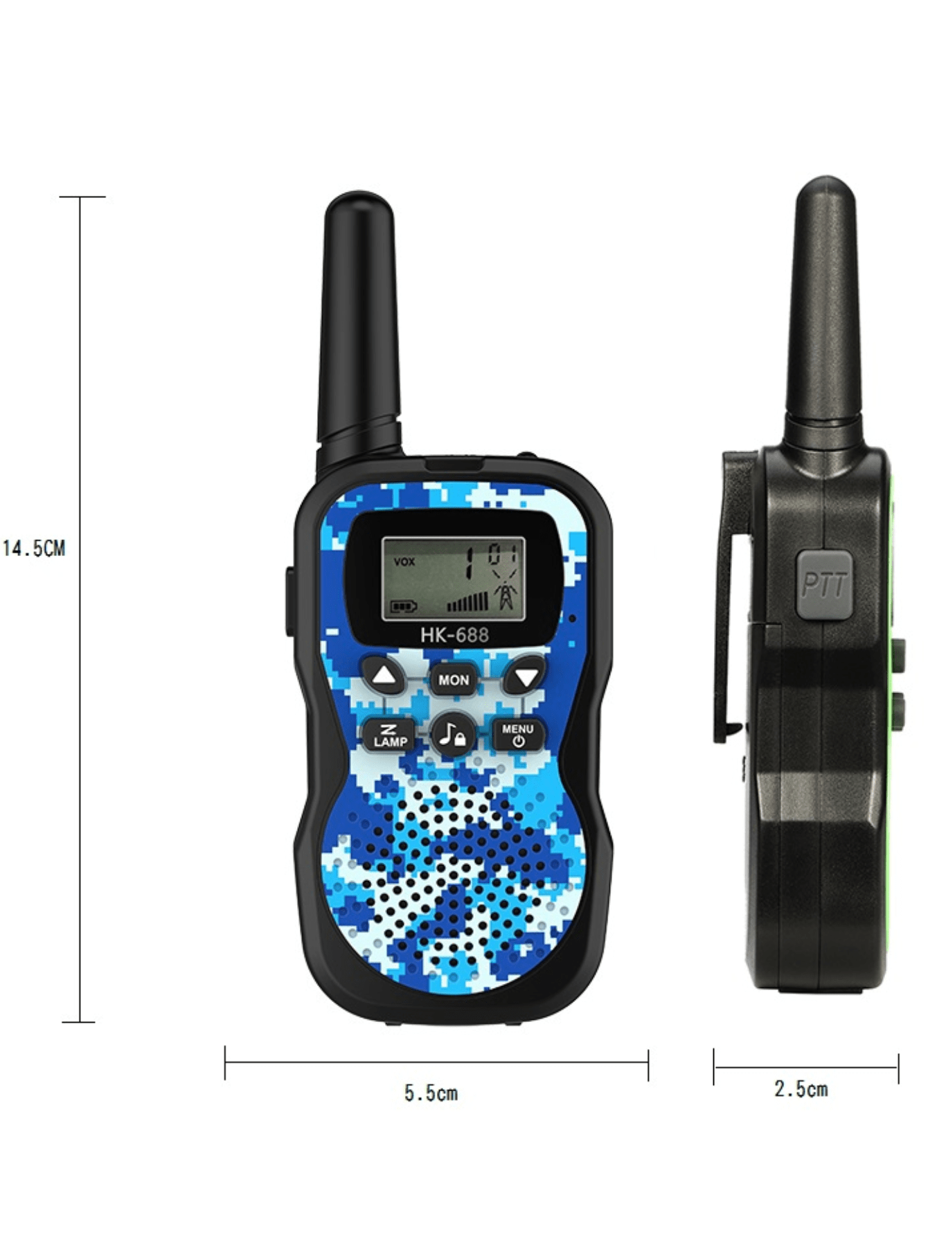 Kids' Toy Handheld WalkieTalkie, Outdoor Camouflage Family Toy Battery