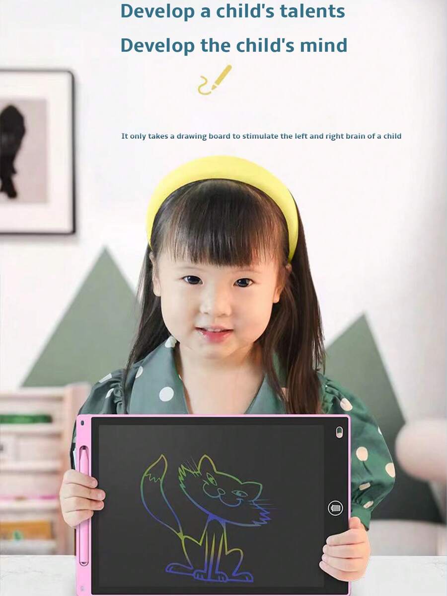 8.2Inch Light Blue Lcd Writing Tablet, Portable Drawing Board