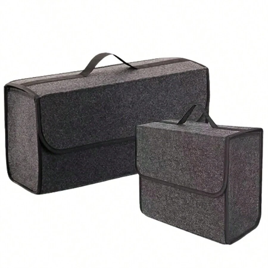 Organisateur De Sac De Voiture En Feutre Souple, Boîte De Rangement Pliante De Voiture, Organisateur De Coffre De Voiture Ignifuge Antidérapant Pour Civic Crv/focus Escape Et Autres Berlines/suv