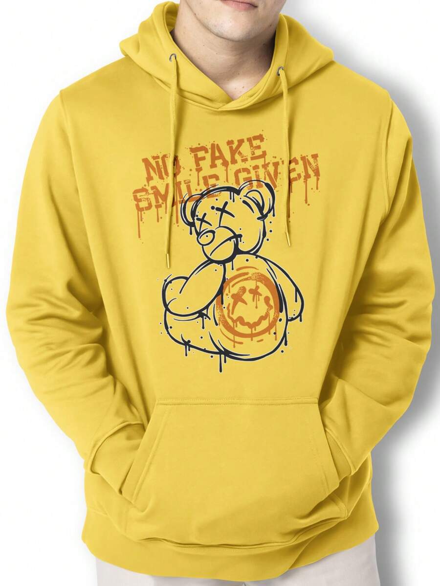 Moletom Casaco Urso Fake Smile Blusa Canguru