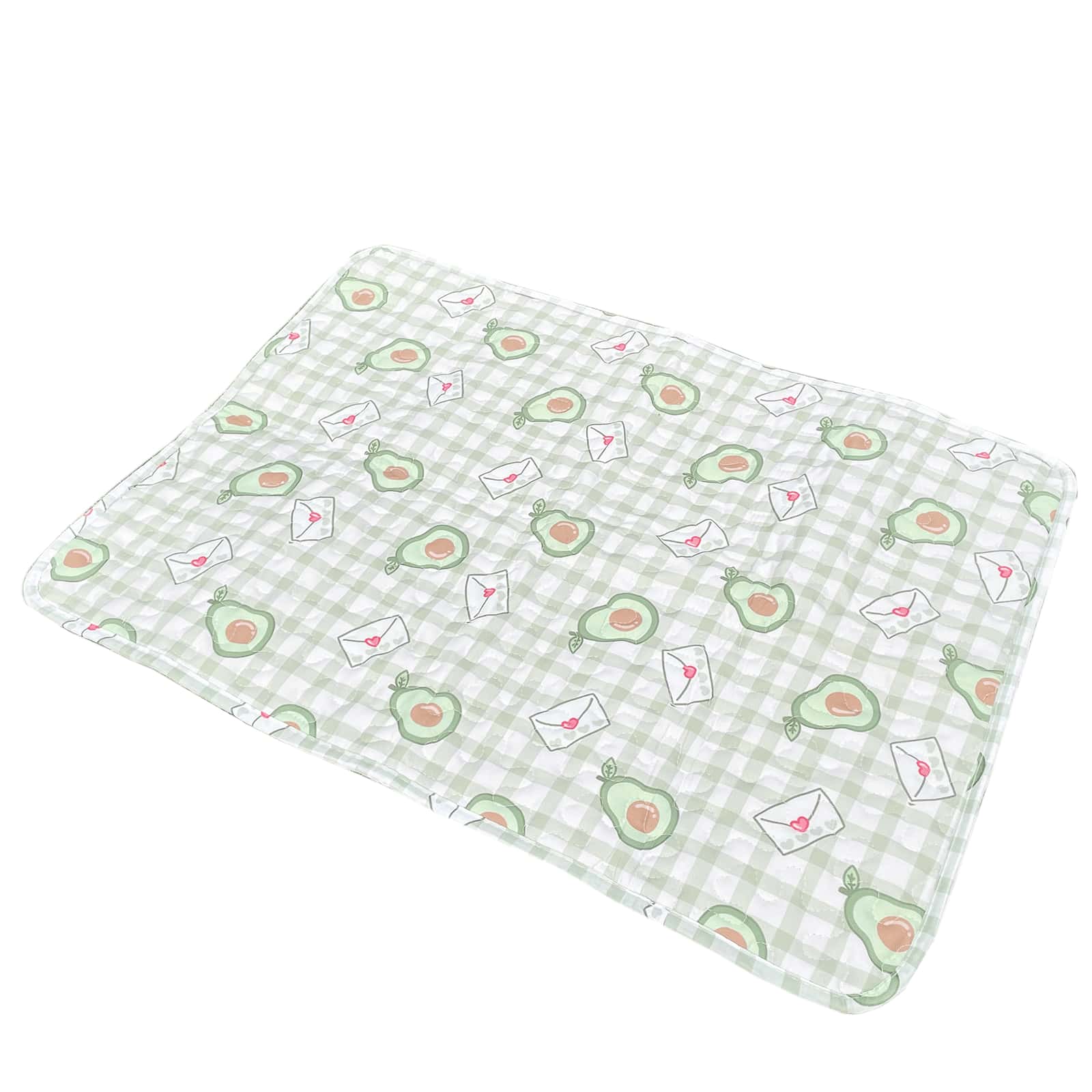1pc Avocado-Shaped, Waterproof, Urine Separating, Portable, Washable, Absorbent, Non-Slip, Reusable, Thicker Pet Cage Urine Pad Suitable For Small Cats And Dogs To Sleep On Four Seasons.