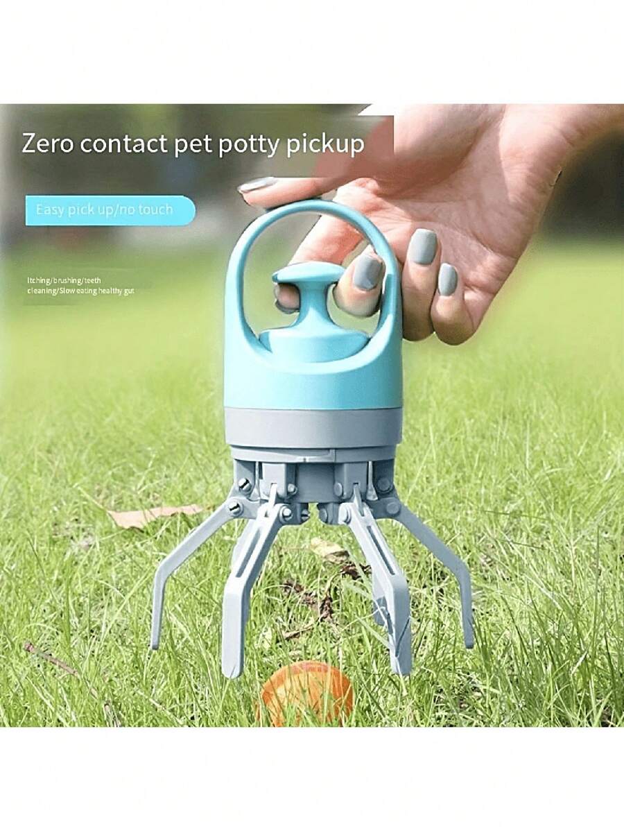 1pc Portable Dog Poop Scooper With Bag Dispenser, Claw Designed SelfCleaning Dog Waste Scoop