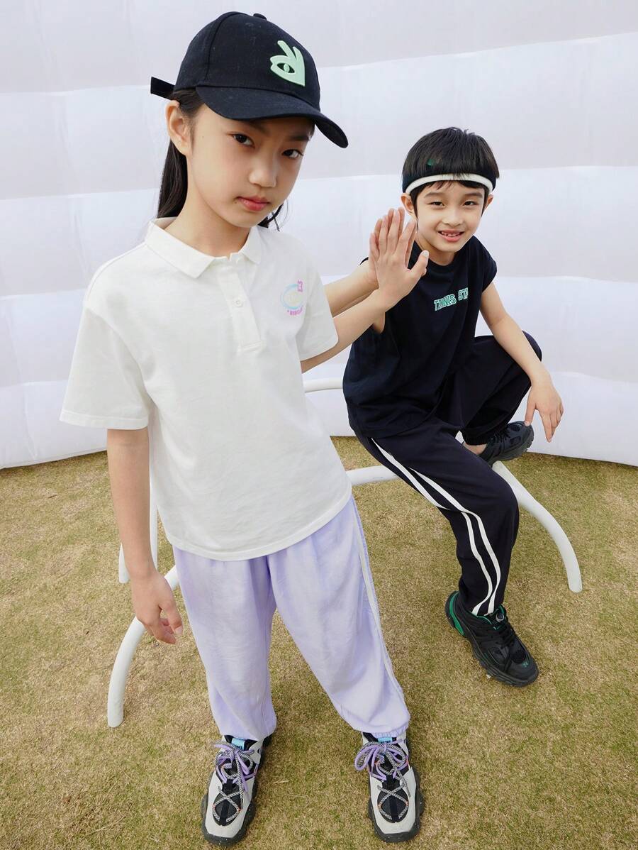 Annil Tween Girl Summer Wear Loose Feet Tie Cool Mosquito Proof Lightweight Pants