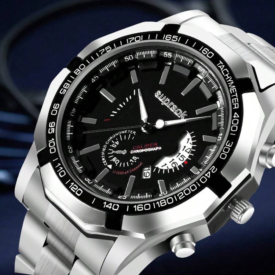 Reloj Mecánico Automático Original De Jinhua Para Hombres, Estilo De Negocios Con Luz Nocturna Y Función De Calendario