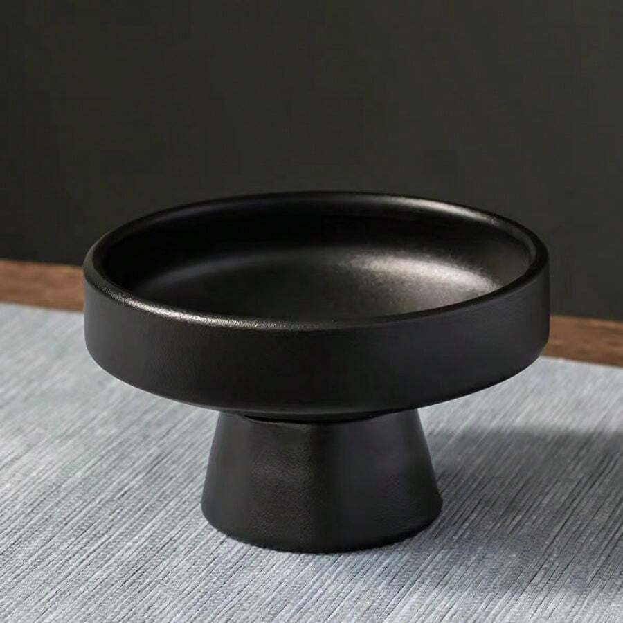1 Taza De Postre De Cerámica Con Pie, Adecuada Para Helado, Utensilios De Cocina Para El Hogar