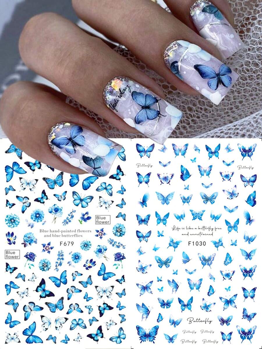 2 piezas de pegatinas para uñas de mariposa azul con flores y letras inglesas, deslizadores autoadhesivos de calcomanías de uñas, decoraciones de arte de uñas de primavera para hacer en casa pegatinas de uñas
pegatinas uñas
uñas pegatina
calcomanías para uñas decoración de uñas pegatinas de uñas pegatinas para uñas etiqueta engomada