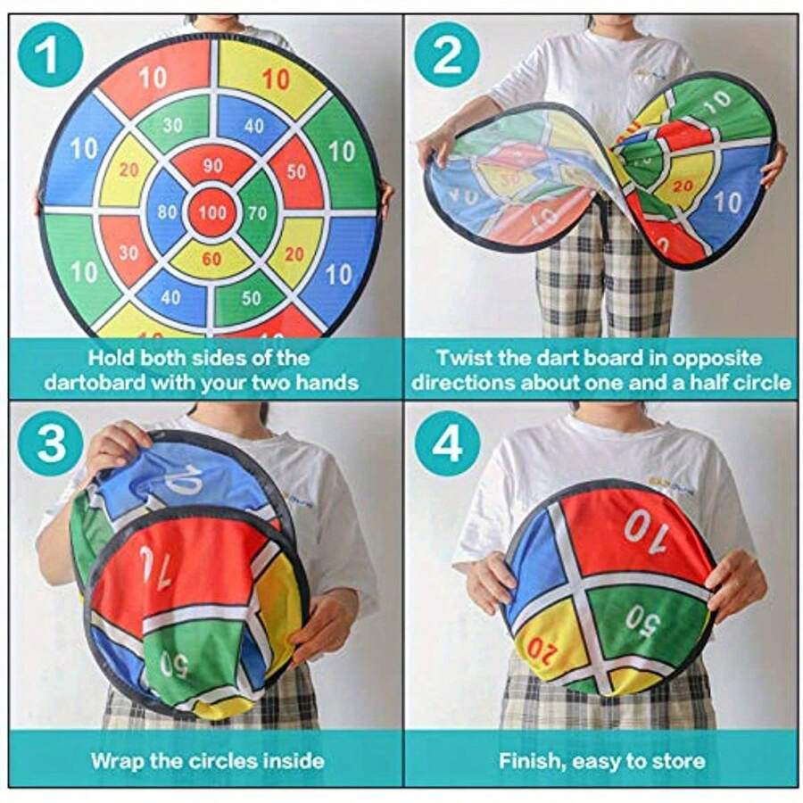 Kids Dart Board Game Set - Indoor Outdoor Toys Games Libya