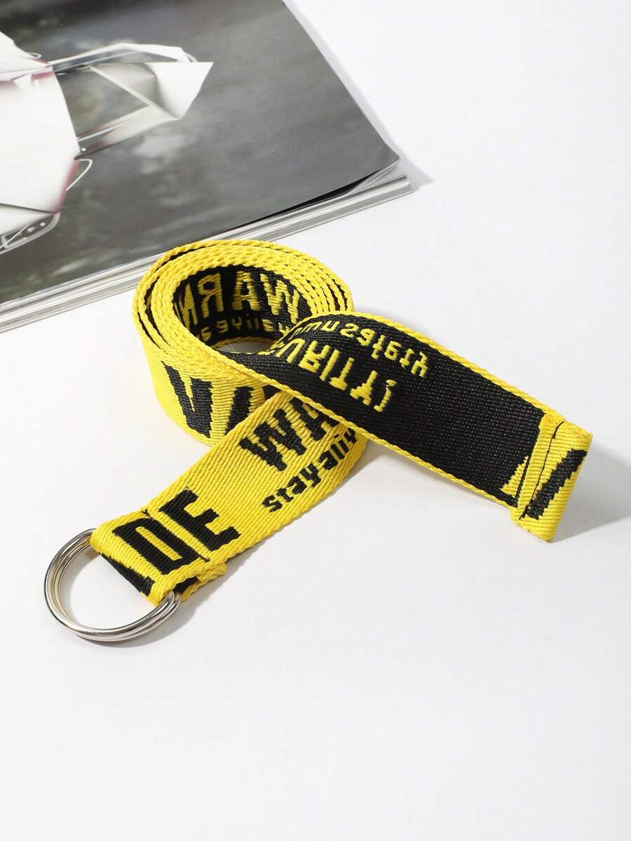 1 pezzo Cintura casual unisex con motivo a lettera, adatta per uso quotidiano boho, scuola estiva, casual scolastico, business, ragazzo, marito, padre, regalo per papà, uso quotidiano, moda, adolescente, all'aperto, vacanza, atletica, viaggio, strada, boho, autunno vintage, autunno, Ognissanti