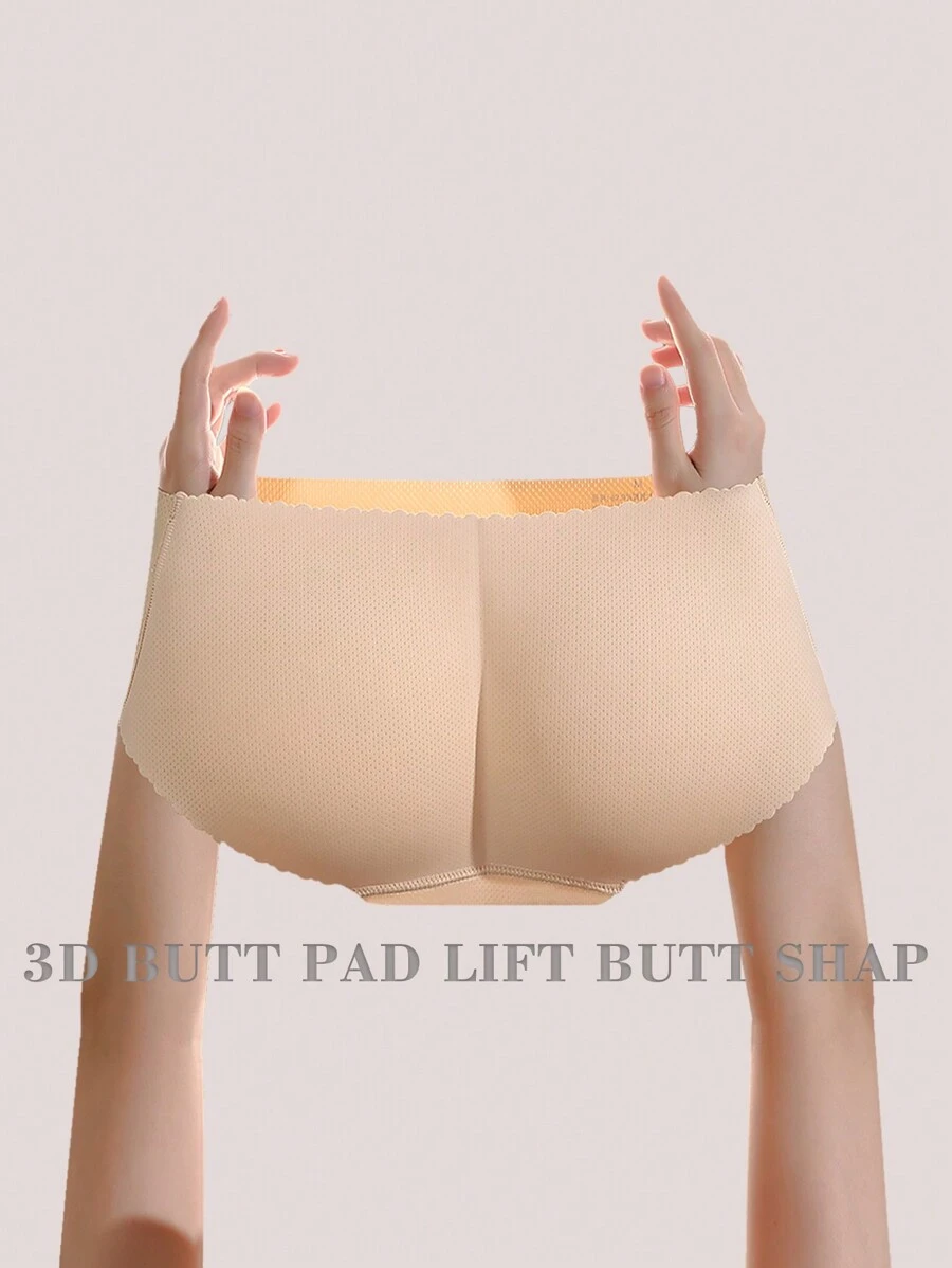 Sports Outdoor 1pc Multicolor Seamless Body Shaping Panties With Sponge Padded, Triangle Cut For Better Butt Lift Gym Accessories