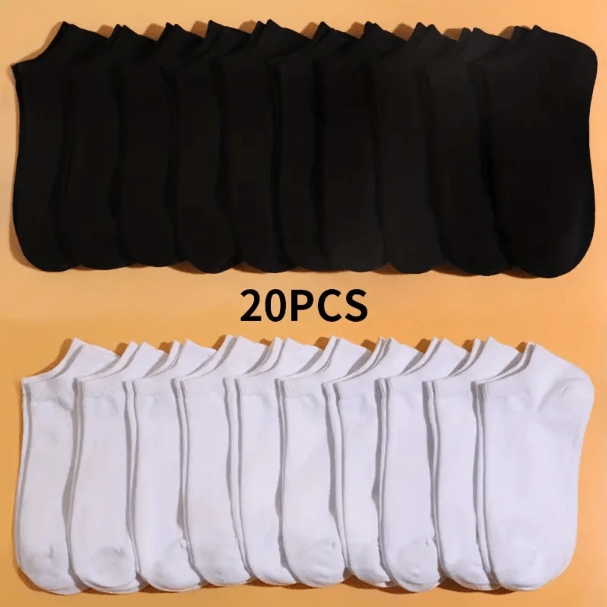Sports Outdoor 10/15/20 Pairs Spring And Summer Unisex Casual Plain Color Boat Socks, Thin Breathable Comfy Anti Odor Sweat Absorbing Low Cut Ankle Socks For Men Women Suitable For Sports, Home And Leisure