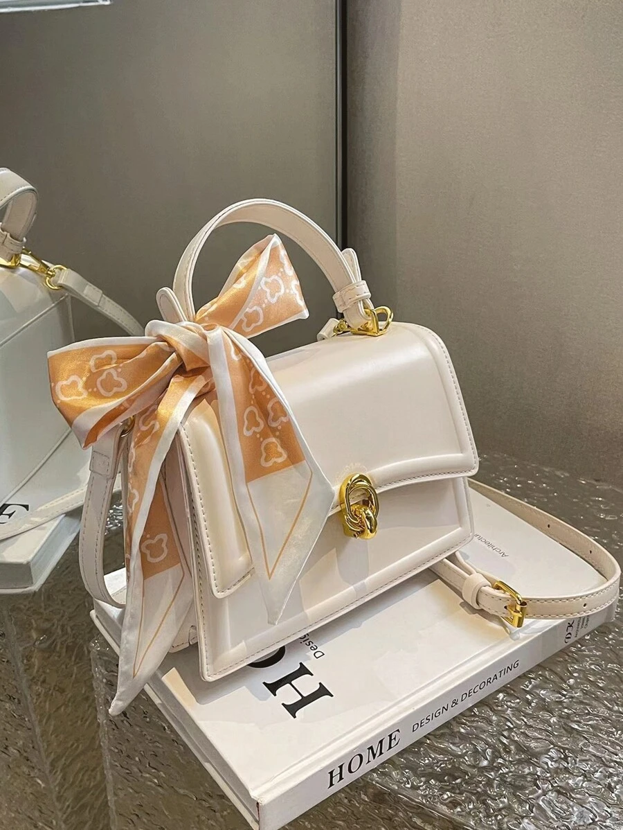 Bolso cuadrado liviano con decoración de moño, estilo informal de negocios, ideal para adolescentes, mujeres, estudiantes universitarios, principiantes y trabajadores de cuello blanco, perfecto para la oficina, la universidad, el trabajo, los negocios, los viajes, las salidas, el bolso de mujer de negocios informal perfecto para la oficina, los negocios y el trabajo, San Valentín, bolso de mujer con lazo de moda
