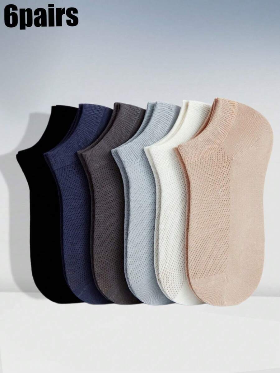 1/3/5/10 Pairs High Quality Men's Socks Breathable Nylon Sports Socks Casual Mesh Sports Socks Thin Short Summer Socks Size 36-46