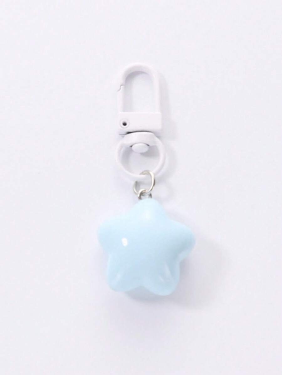 1pc Cute Plump Star Keychain For Women, Soft & Adorable Star Shaped Pendant, Suitable For Gift Giving To Best Friends, Couples, Keychains Or Bag Accessories Thank You Gifts Teacher Accessories