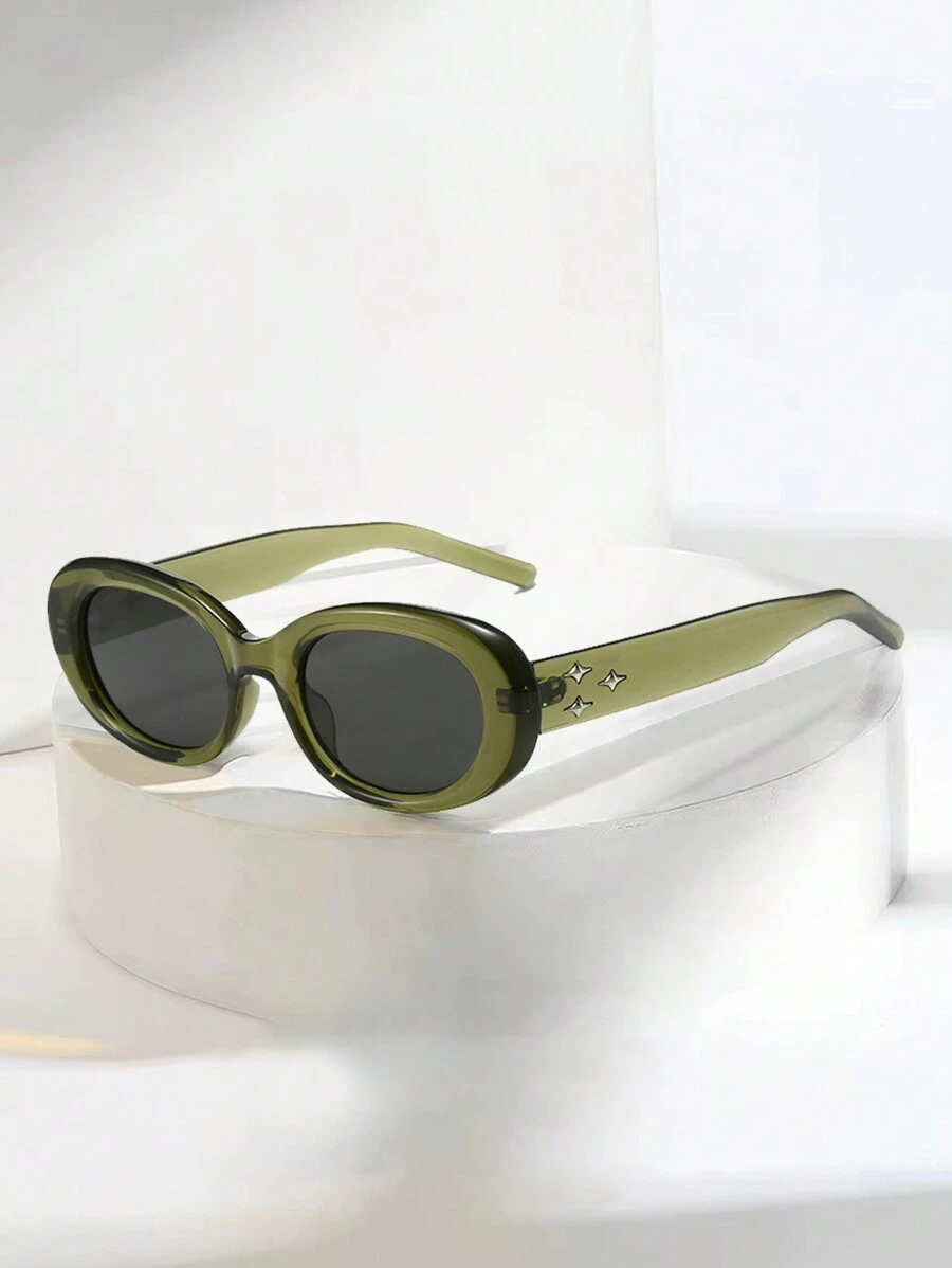 1pc New Korean Style Vintage Gm Sunglasses For Women Men, Ins Style Uv Protection Shades Cute Sunglasses Beach Sun Glasses Beach Accessories For Women Sun Glasses Sunglasses Shades Basics And Suit For Sweater Jeans Sweatpants Hoodie Jackets Dress And Long Sleeve Shirt