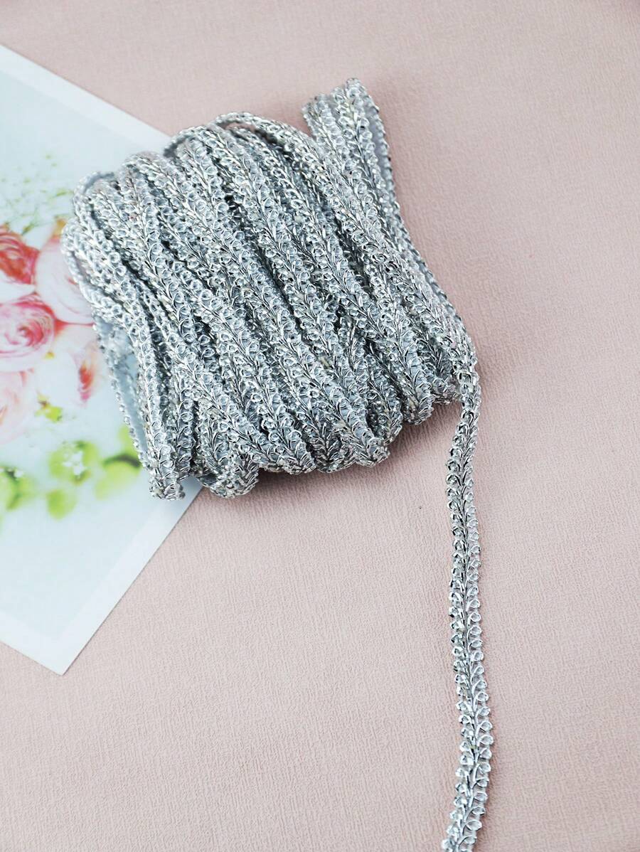 Gold And Silver 8-Shaped Wavy Woven Ribbon - Sewing Accessories, Lace Ribbon For Diy Crafts, Shoes, Hats, Bags