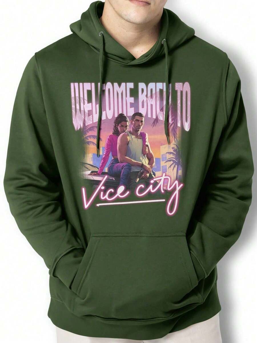 Moletom Casaco Welcome Vice City GTA 6 Blusa Canguru