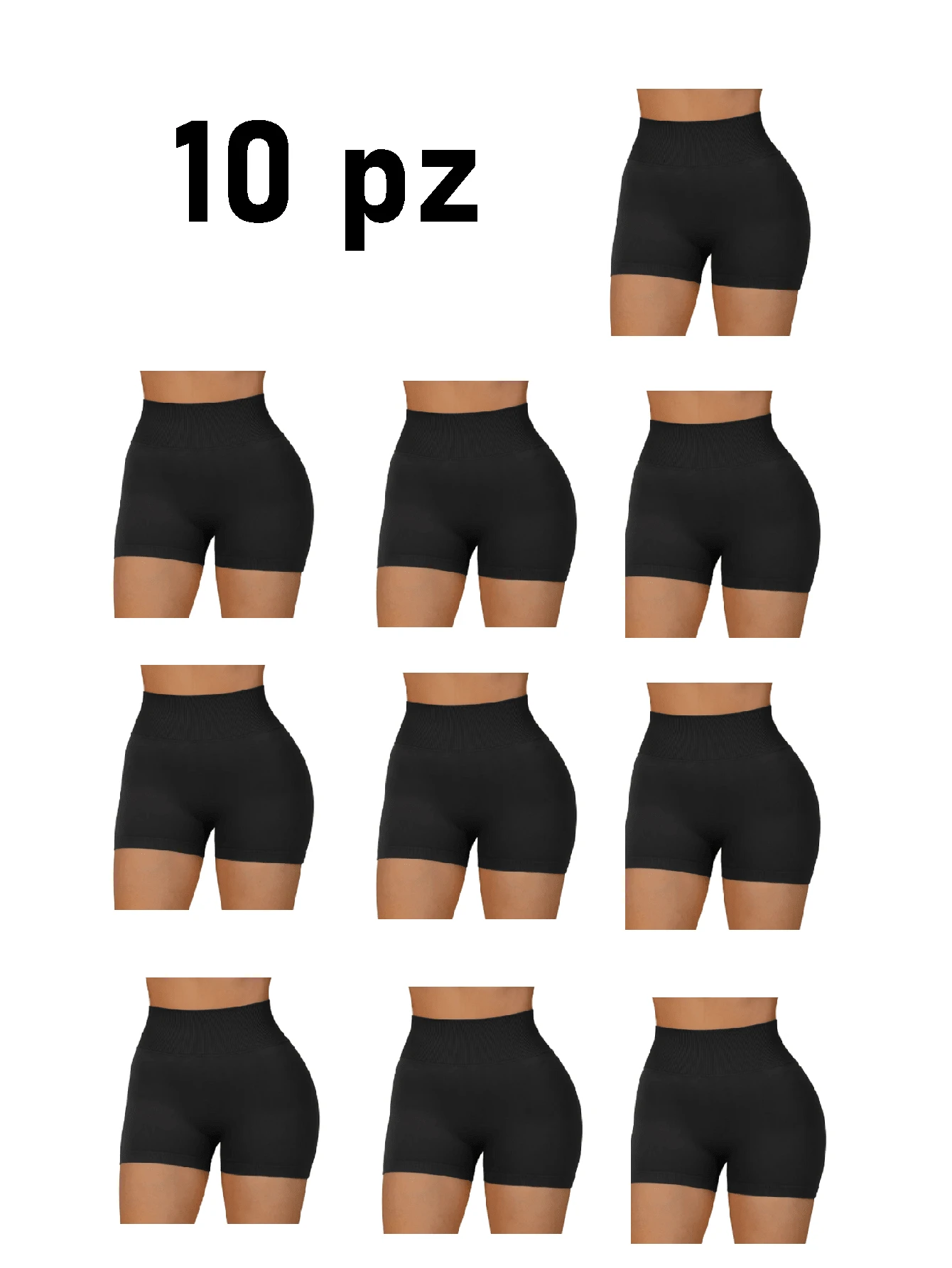 SUPER Pack 10 short leggins largo (Mismo color)