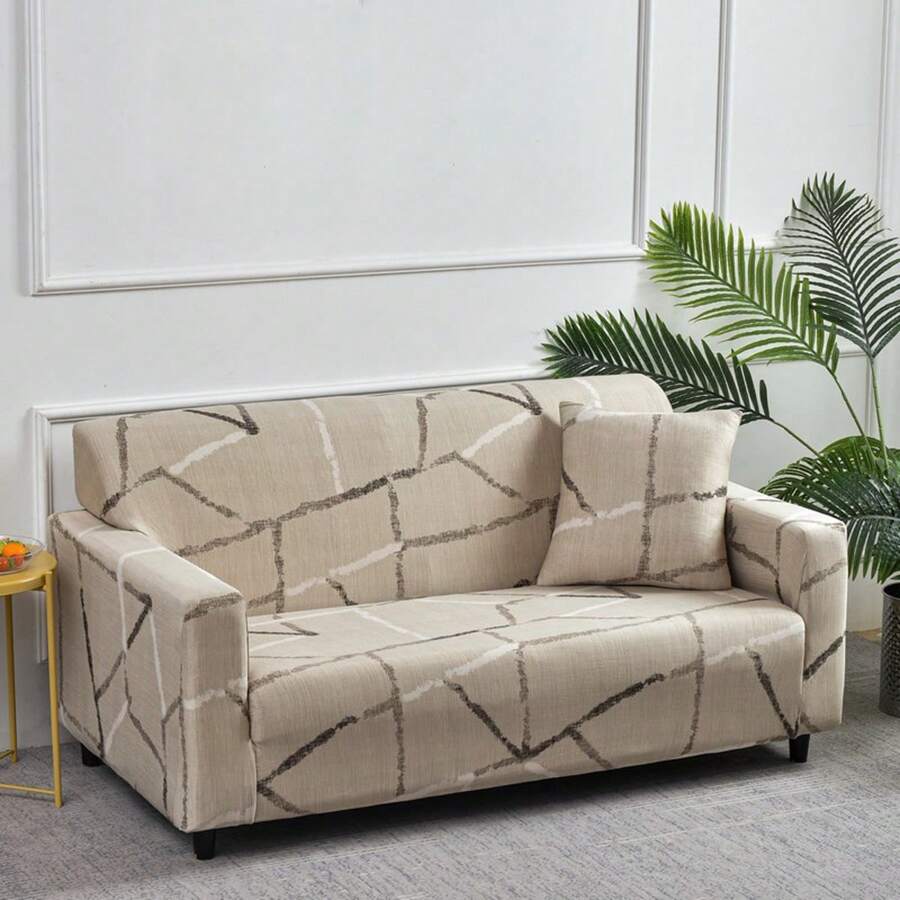 Bohemian Style Sofa Cover Set - 1pc Sofa Slipcover (Fits 1/2/3/4+ Seater), 1pc Pillowcase (No Insert), Stretchy Sofa Protector Couch Cover For Holiday Celebration Decor
