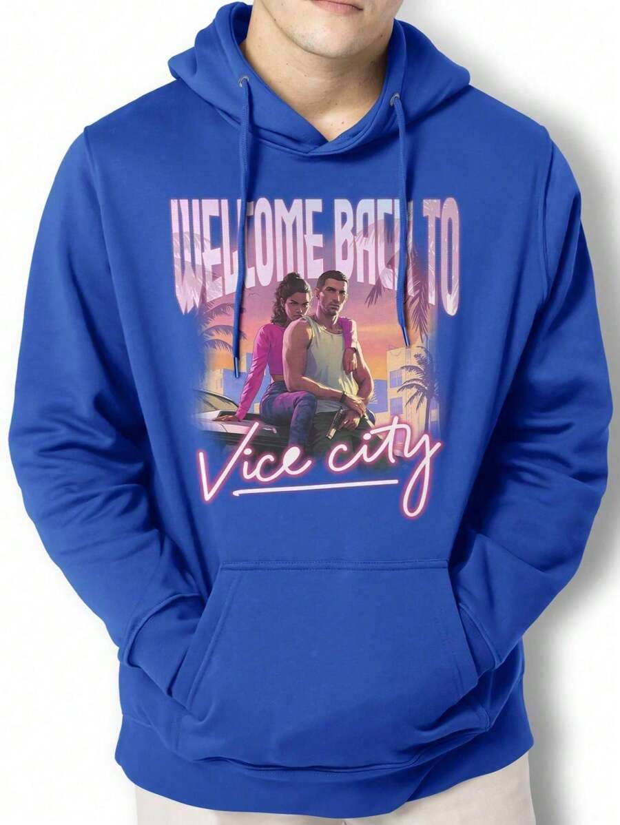 Moletom Casaco Welcome Vice City GTA 6 Blusa Canguru