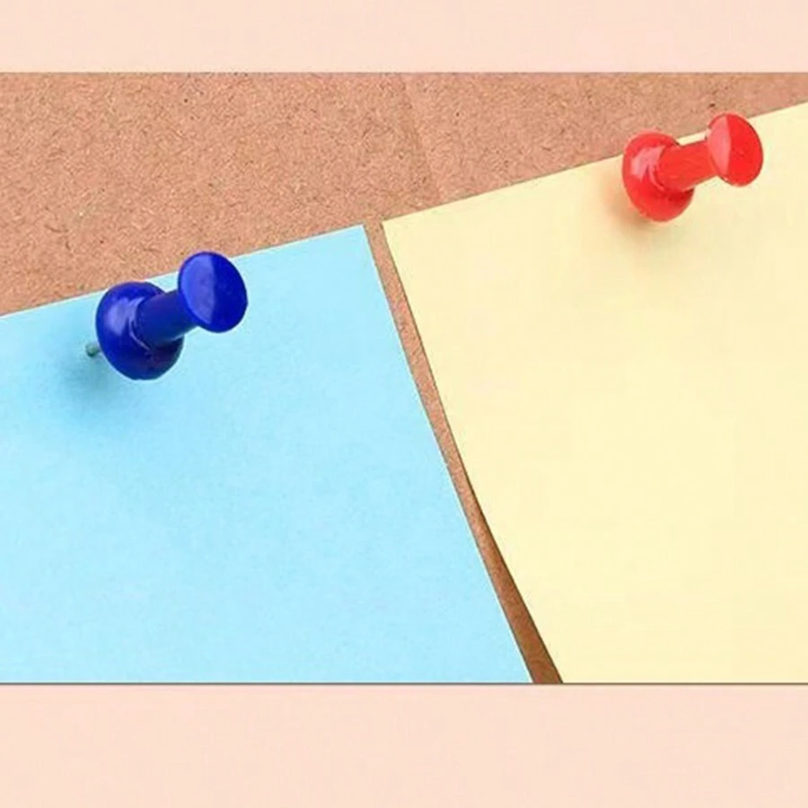 Box Of Colored Pushpins, Oversized Decorative Art Pushpins, Long Transparent DIY Creative Art Office Pins