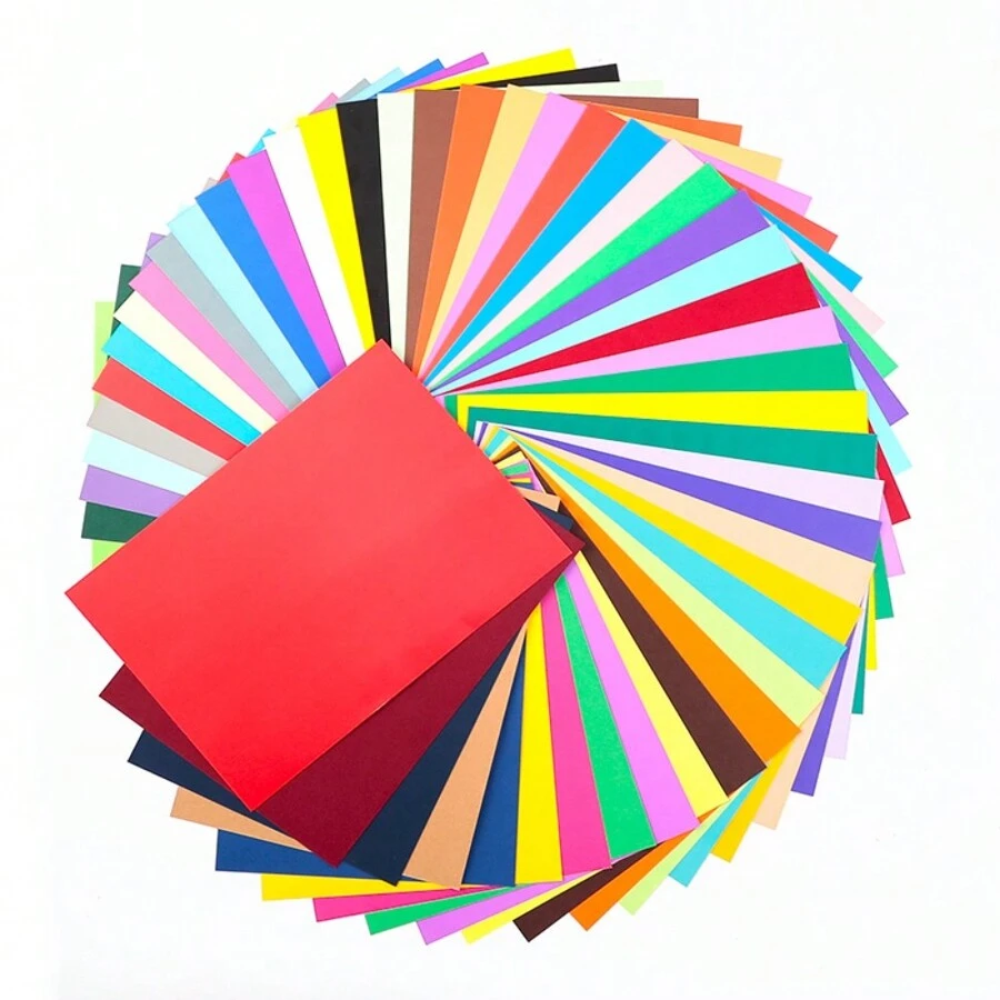 50 Sheets/Pack A4 Colored Paper 200gsm Multipurpose Paper For Diy Greeting Card, Color Printing, Office Work, Art And Crafts, Origami