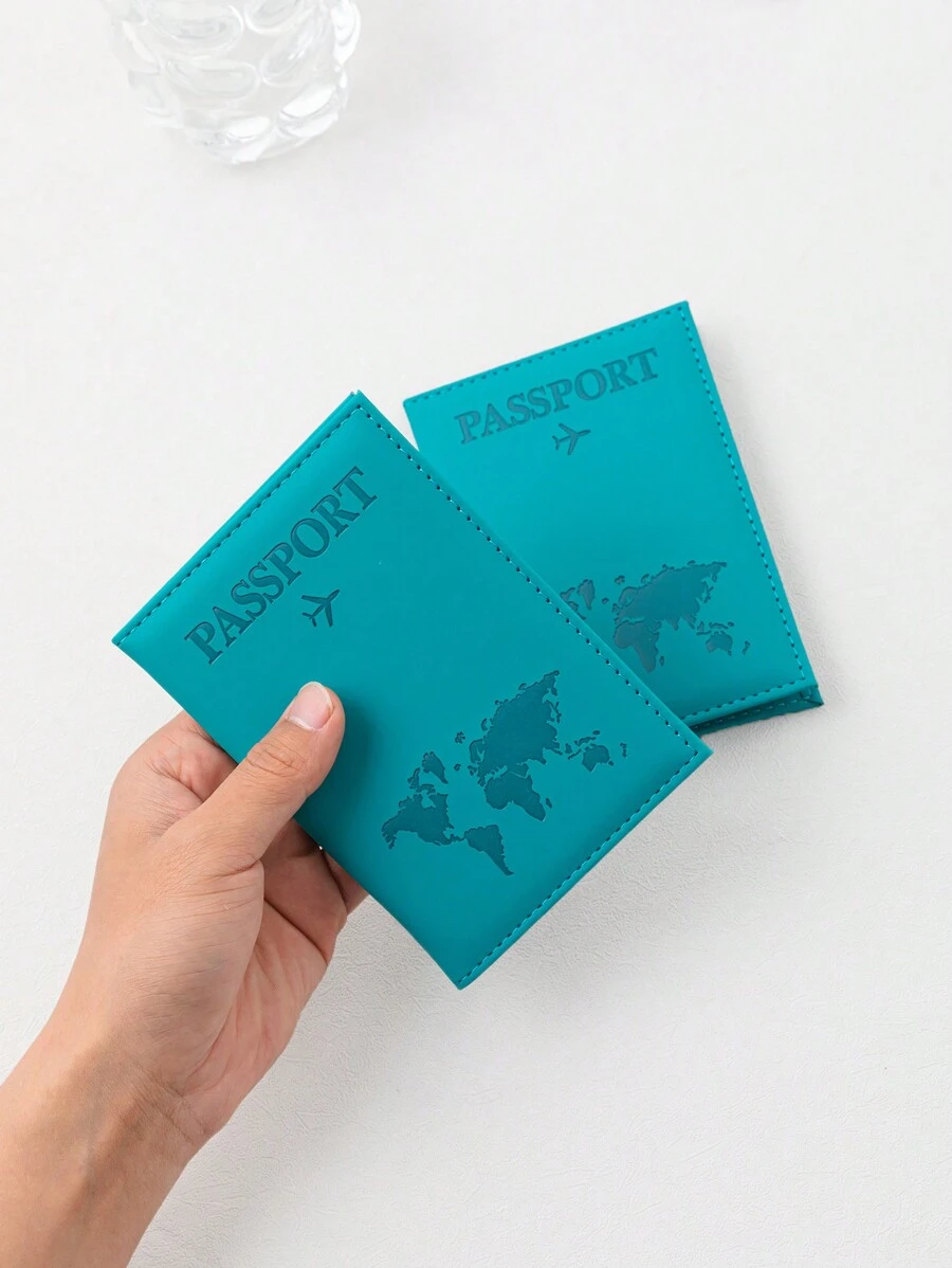 1pc Creative Water Duck Blue Pu Passport Holder With Ticket Holder, Fashionable Passport Cover. Suitable For Holiday Travel Passport Protection For Travel Storage Bag,Makeup Bag,Cosmetic Bag,Vacation Organizer,Large Capacity Makeup Organizer Makeup Case, For Lipstick, Brush, Skincare, Mobile Phone, Coin, Small Items, For Home,Gift,Vacation And Festival Halloween Christmas Multifunctional Use,Boho Vibes