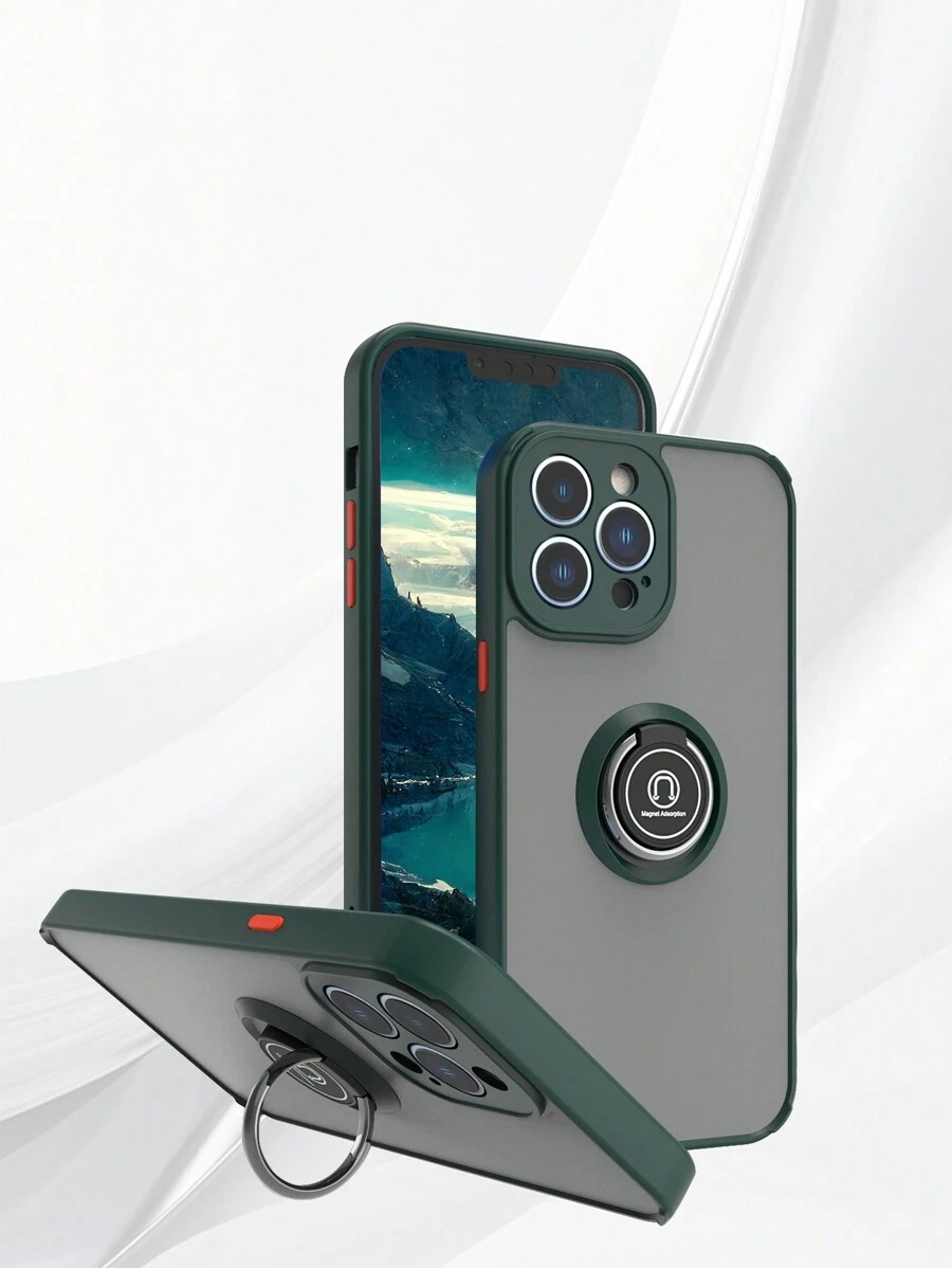 Carcasa táctil para teléfono que restaura la sensación de teléfono descubierto. Carcasa antideslizante con soporte magnético oculto y ventosa para coche + Compatible con 11/12/13/14/15 Pro Max, S22/23/24+A04/A05/A14/A15/A24/A25/A34/A54s, , OPPO, VIVO y Redmi 13c + Carcasa para todo el conjunto compatible con VIVO Nk X100/ VIVO Nk400