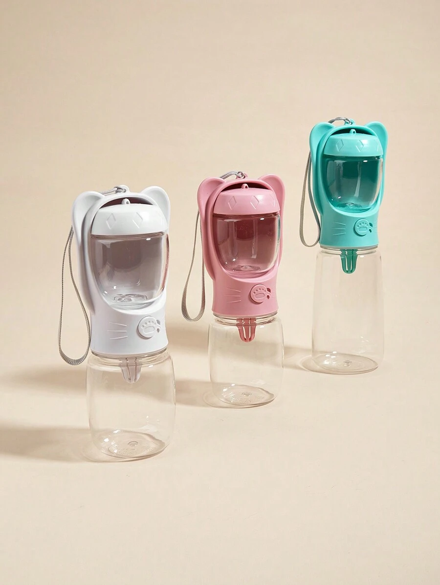 1 Pieza 350ml/550ml Contenedor De Alimentos Desmontable Y Botella De Agua Para Mascotas Todo En , Taza Portátil Para Exterior