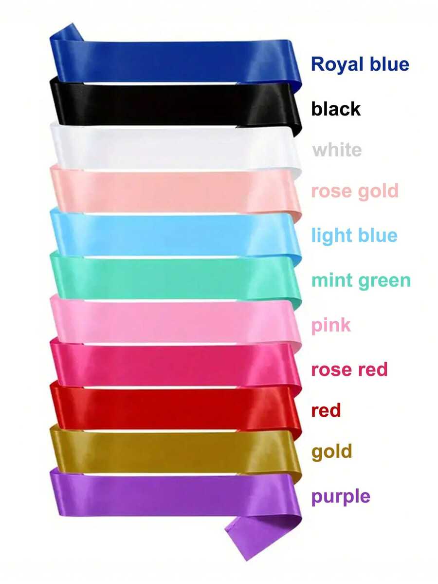 Ceinture vierge rose gold, ceinture en satin de couleur unie pour les concours de beauté, ceinture de qualité supérieure, ceinture personnalisée, ceinture personnalisable DIY, convient pour les fêtes d'anniversaire, les enterrements de vie de jeune fille, Noël