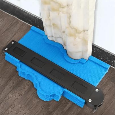 1PC 5 Inch/10 Inch Contour Gauge Duplicator, Adjustable Precise Copy Asymmetric Shapes Measuring Tool, Corner Profile Measurement Ruler, Wood Template, Carpet, Tile And Laminate Flooring