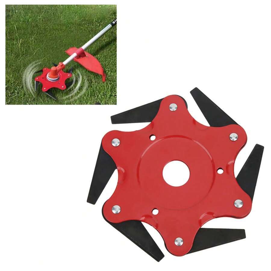 6-Blades Steel Trimmer Head Cutter,Garden Tools, Gardening Tools For Garden