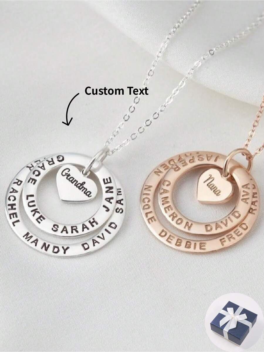Customized Name Necklace, Ideal For Couples, Mother's Day, Father's Day, Family, Friends, Birthday Gift Diy