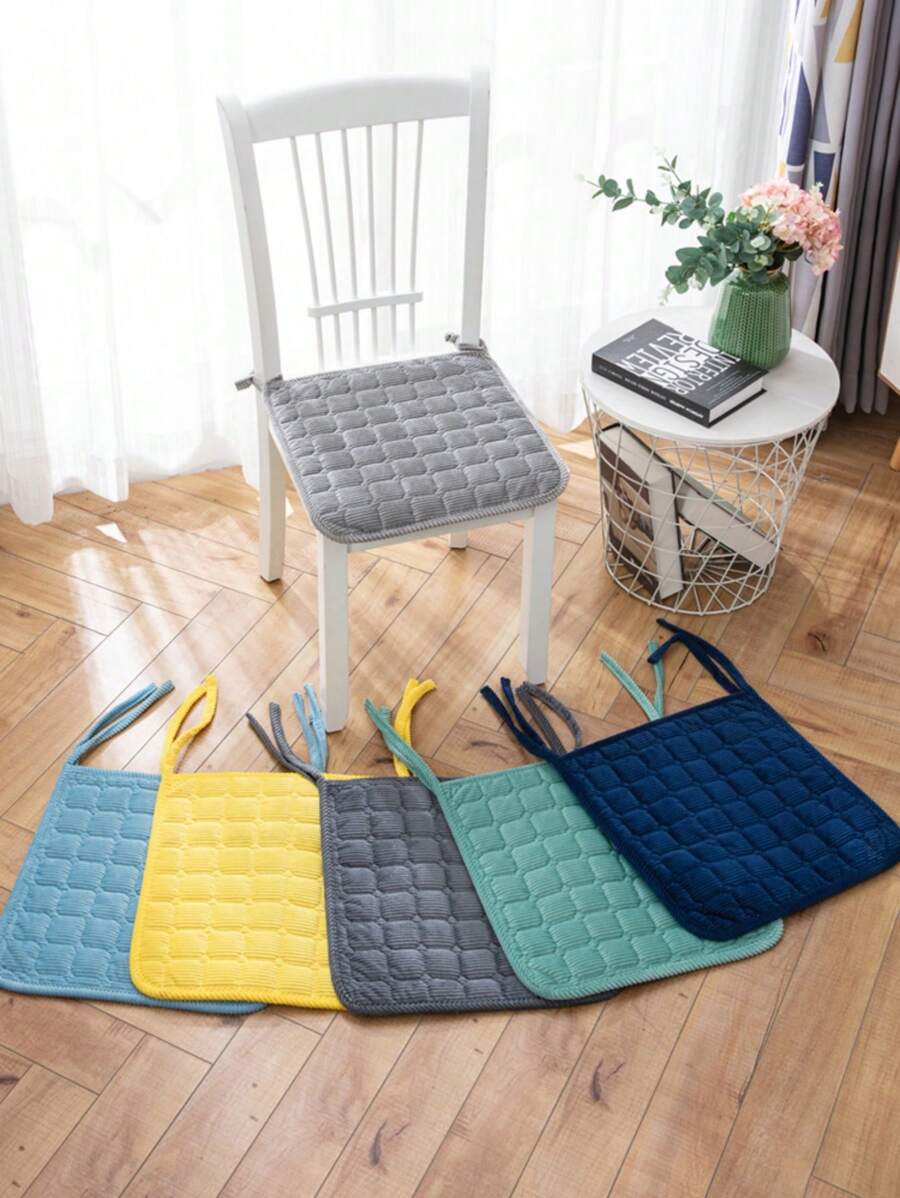 1pc Modern Style Square Polyester Fiber Solid Color Washable Decorative Accessory, Suitable For Living Room, Kitchen, Dining Room, Outdoor, Office Home Decor