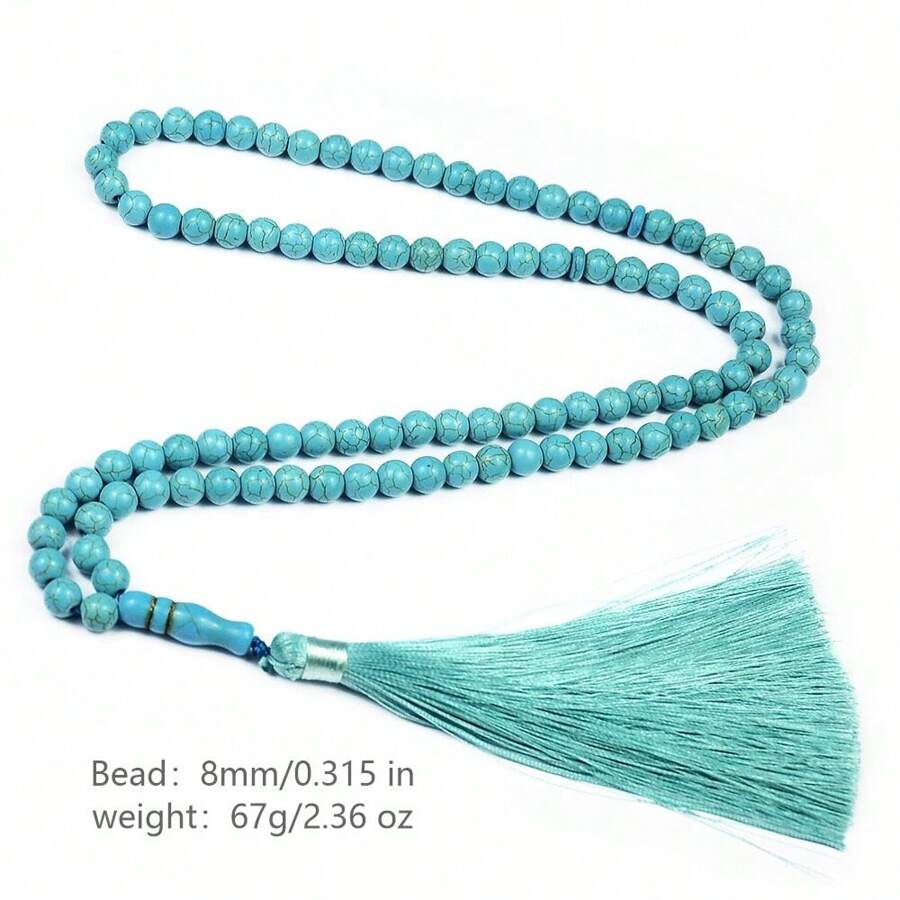 1pc Green Turquoise Worry Beads Prayer Tesbih Worry Beads Holding Tasbih