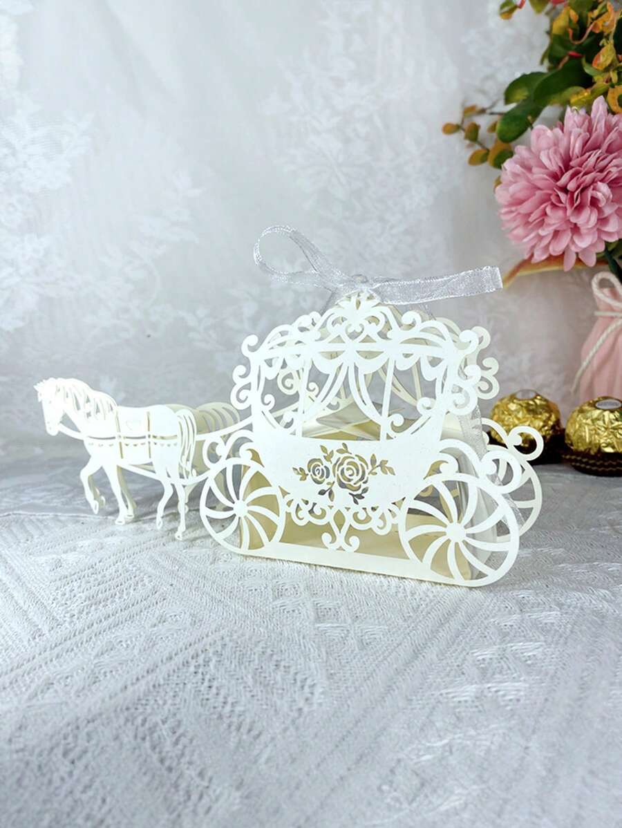 50 piezas, Caja de caramelos para el novio y la novia, Caja de regalo para invitados, Caja de regalo para fiesta de boda, Suministros de decoración para aniversario de fiesta de boda, Decoración de boda, Navidad